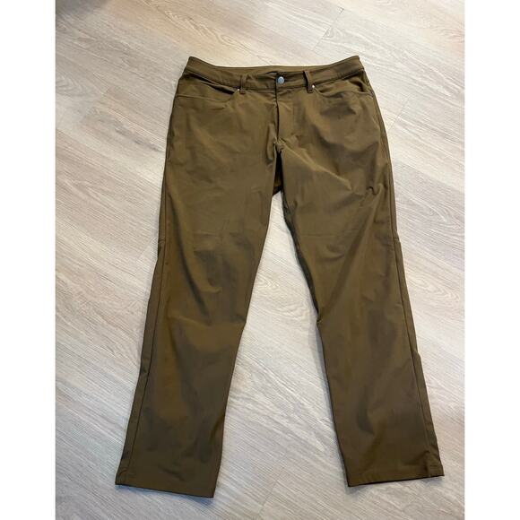 Lululemon Men's ABC Pants Caramel Brown, Size 34 - Picture 1 of 5